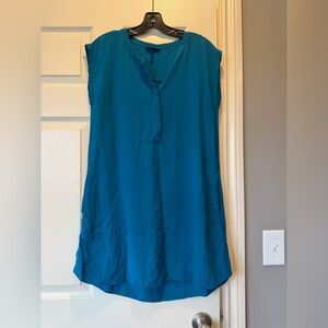 Eileen Fisher Teal Sleeveless Tunic
